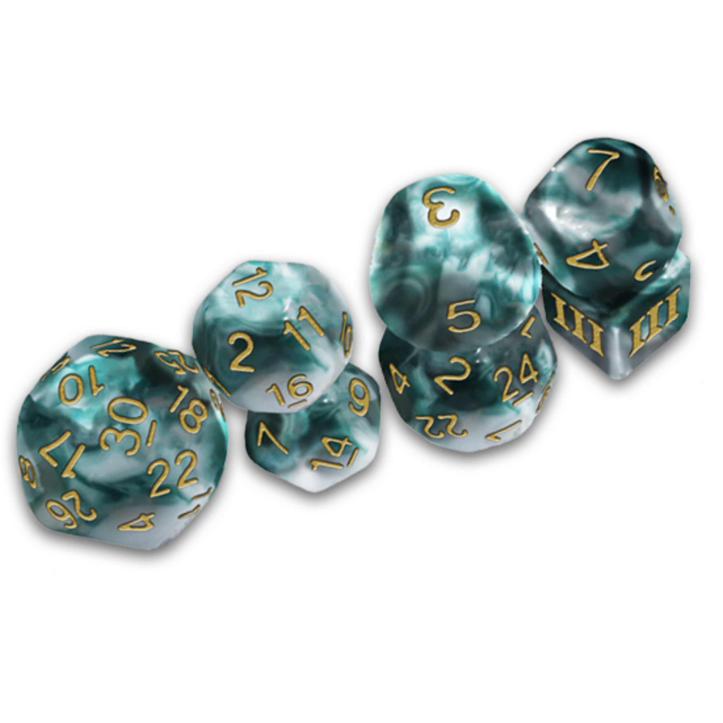 DCC Funky Thracian Smoky Sacrifice Dice Set